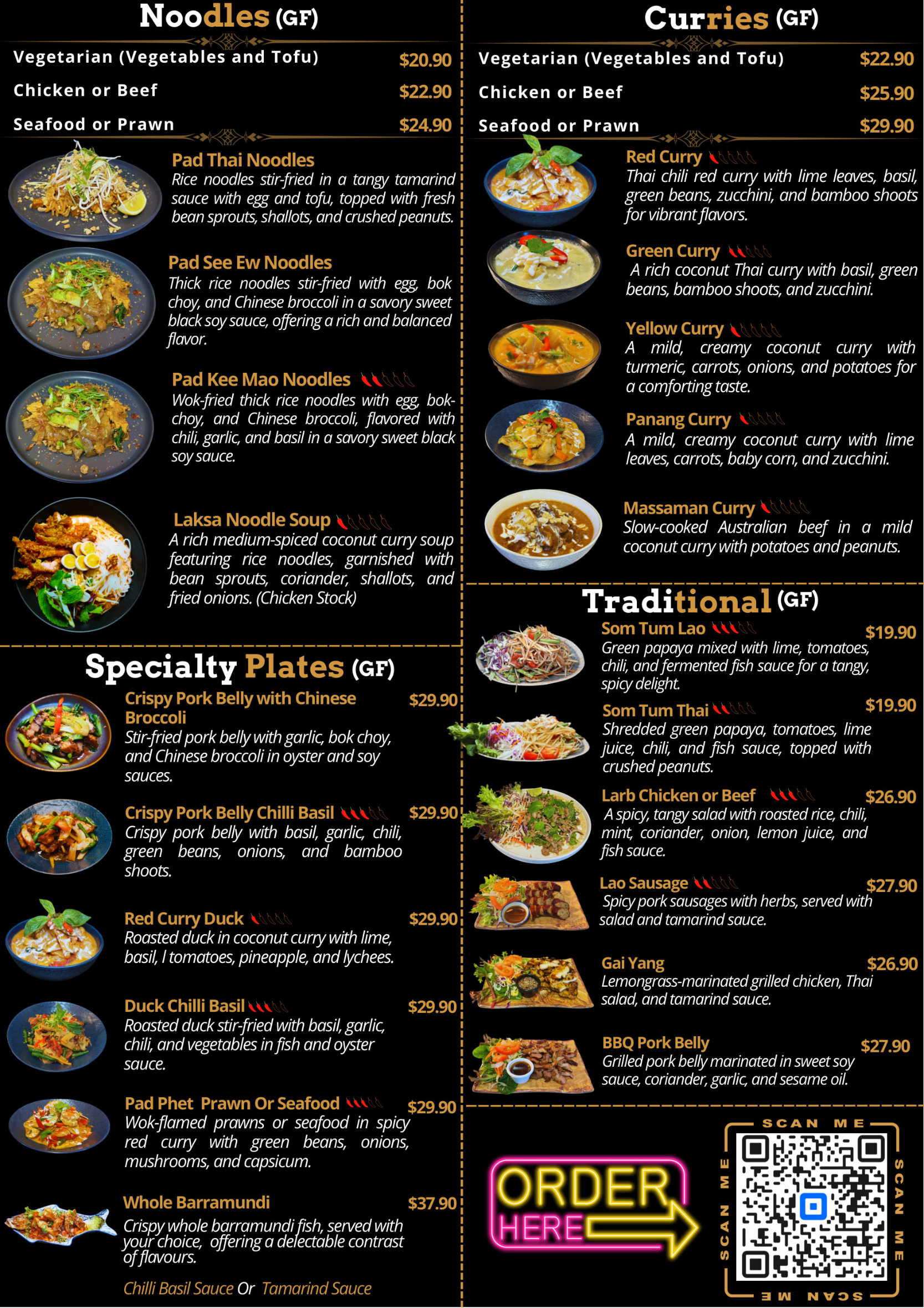 Dickson — Takeaway Menu page